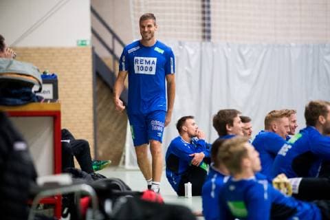 190117 Bjarte Myrhol of Norway during a training session on January 17 2019 in Herning Photo Jon Olav Nesvold BILDBYR N kod JE 160404,  Copyright: JONxOLAVxNESVOLD BB190117JE047