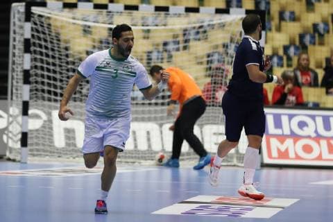 26th Mens Handball World Championship Chile vs. Saudi Arabia 17 01 19 Cheers Goal cheers for Abdullah Alabbas Saudi Arabia 03 xmmkx