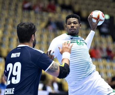 Abdulaziz of Saudi Arabia during the men s IHF Handball World Championship Group C match between Chile and Saudi Arabia in Herning Denmark Thursday Jan 17 2019 Herning Jylland Denmark,  Copyright: HenningxBagger HenningxBaggerx COP105 spdk20190117-154136-L