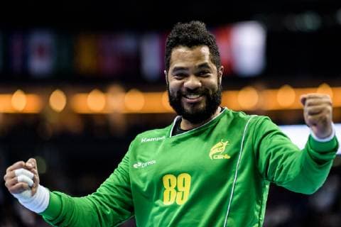 Brazil vs. Korea Handball World Championship 2019 17 01 2019 Cesar Algusto Almeida BRA 89 during the match between Brazil and Korea at the Handball World Championship in Berlin on 17 01 2019 Berlin BER Germany Mercedes Benz Arena