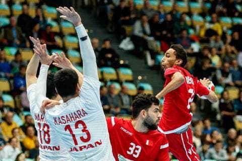 Munich Germany 17 01 2019 IHF Handball WM 2019 Group B Bahrain Japan Bilal Basham BHR in action DeFodi048