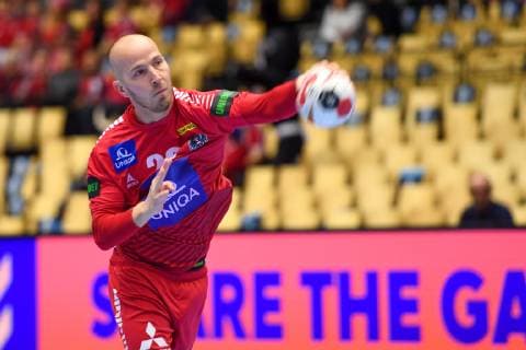 Handball WM, Österreich - Tunesien HANDBALL - IHF WC, AUT vs TUN HERNING,DENMARK,17.JAN.19 - HANDBALL - IHF Men s World Championships, international match Länderspiel Austria vs Tunisia. Image shows Robert Weber (AUT). GEPAxpictures xOliverxLerch
