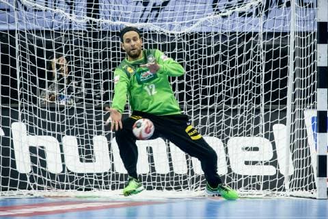 Germany vs. Serbia Handball World Championship 2019 17 01 2019 Goalkeeper Silvio Heinevetter GER 12 at the match between Germany and Serbia at the Handball World Championship in Berlin on 17 01 2019 Berlin BER Germany Mercedes Benz Arena