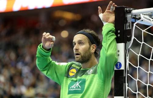 Silvio Heinevetter Germany at the match Germany vs. Serbia of the Handball World Championship 2019 of the Men on 17 01 2019 in the Mercedes Benz Arena in Berlin Handball World Championship 2019 Group A Germany Serbia