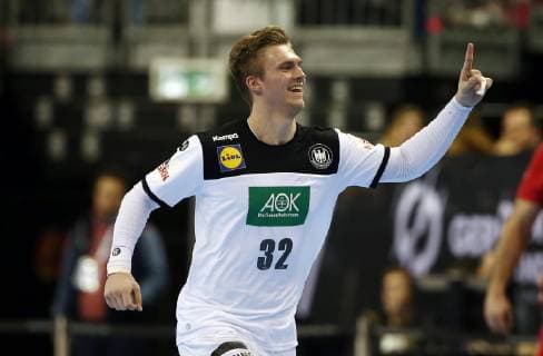 Franz Semper joy emotion cheering cheering jubilation after goal sport handball world championship world championship men season 2018 2019 17 01 2019 Germany GER DHB vs Serbia SRB