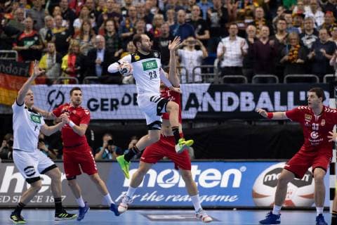 Handball WM Germany Serbia on 17 01 2019 in the Mercedes Benz Arena in Berlin Steffen FÄTH Germany xMNx