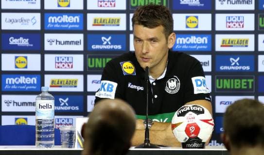 Coach Christian Prokop Germany at the press conference after the match Germany vs. Serbia the mens handball world championship 2019 on 17 01 2019 in the Mercedes Benz Arena in Berlin press conference handball world championship 2019 group A Germany Serbia