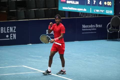Mikael Ymer clenches the fist Koblenz Open Tennis 17 01 2019 Koblenz Open Tennis 17 01 2019 Koblenz Copyright: xEIBNER RenexWeissx EP_RWS