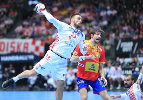 PXL_2019 World Men s Handball Championship, Croatia vs. Spain 17.01.2019., Olympiahalle, München, Germany - 2019 World Men s Handball Championship, Group B, Round 5, Croatia vs. Spain. Luka Cindric.  SlavkoxMidzor PIXSELL
