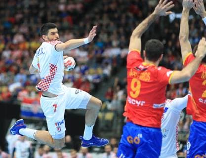 PXL_2019 World Men s Handball Championship, Croatia vs. Spain 17.01.2019., Olympiahalle, München, Germany - 2019 World Men s Handball Championship, Group B, Round 5, Croatia vs. Spain. Luka Stepancic.  SlavkoxMidzor PIXSELL