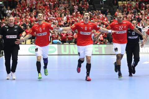 26th Mens Handball World Championship Denmark vs Norway 17 01 19 Cheers after victory xmmkx