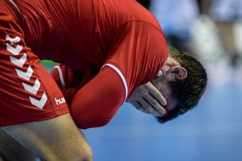 Germany vs. Serbia Handball World Championship 2019 17 01 2019 Ivan Mosic SRB 20 at the match between Germany and Serbia at the Handball World Championship in Berlin on 17 01 2019 Berlin BER Germany Mercedes Benz Arena