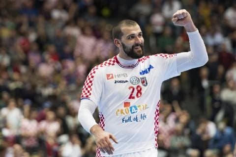 Handball WM 19 preliminary round Group B Encounter Spain Croatia Olympic Hall Munich 17 01 2019 In picture k28Zeljko Musa Â