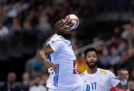 Handball WM France Russia on 17 01 2019 in the Mercedes Benz Arena in Berlin Luc ABALO France xMNx