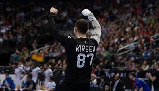 Handball WM France Russia on 17 01 2019 at the Mercedes Benz Arena in Berlin Victor KIREEV Russia xMNx