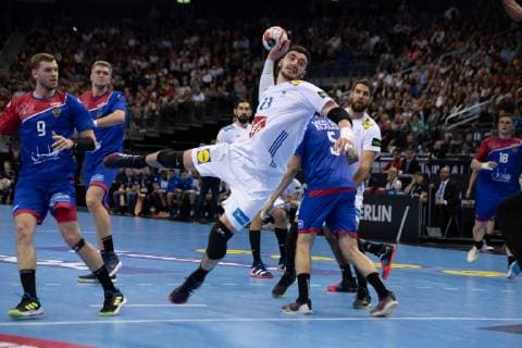 Handball WM France Russia on 17 01 2019 in the Mercedes Benz Arena in Berlin Ludovic FABREGAS France xMNx
