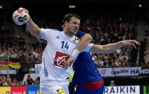 Handball WM France Russia on 17 01 2019 in the Mercedes Benz Arena in Berlin Kentin MAHE France xMNx
