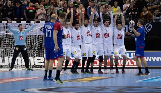 Handball World Cup France Russia on 17 01 2019 in the Mercedes Benz Arena in Berlin the possibility of compensation for Russia after the time expires xMNx