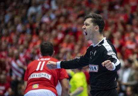 January 17, 2019 - Herning, Denmark - Niklas Landin (1), Denmark during the group C handball match between Denmark and Norway in Jyske Bank Boxen in Herning during the 2019 IHF Handball World Championship WM Weltmeisterschaft in Germany Denmark. Handball 2019: Denmark-Norway - ZUMAm173 20190117_zsp_m173_012 Copyright: xLarsxMoellerx
