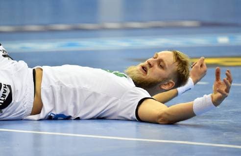 Matthias Musche Germany on ground Germany Serbia Germany Serbia IHF Handball World Championship 2019 Hanball World Championship 2019 Men Men Men Men Handball Germany Germany Preliminary Round Group A group A Berlin 17 1 2019
