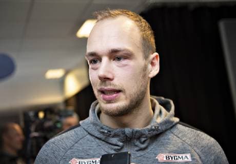 Rene Toft Hansen of Denmark at the Danish press conference during the IHF Handball World Championship in Herning Denmark Friday Jan 18 2019 Herning Jutland,  Copyright: HenningxBagger HenningxBaggerx COP101 spdk20190118-115210-L