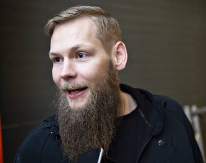 Nikolaj OEris Nielsen of Denmark at the Danish press conference during the IHF Handball World Championship in Herning Denmark Friday Jan 18 2019 Herning Jutland,  Copyright: HenningxBagger HenningxBaggerx COP101 spdk20190118-115214-L