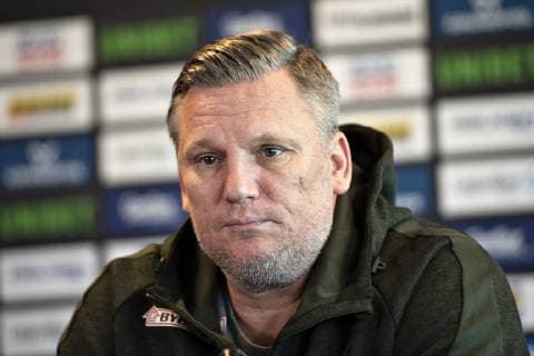 Coach Nikolaj Jacobsen of Denmark is seen at the danish press conference during IHF Handball World Championship in Herning Denmark Friday Jan 18 2019 Herning Jylland,  Copyright: HenningxBagger HenningxBaggerx COP101 spdk20190118-115245-L