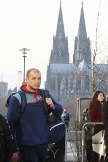 Sport Handball WM Main Round in Cologne Lanxess Arena Arrival of the German Handball National Team at Teamhotel Hyatt Paul Drux 18 01 19