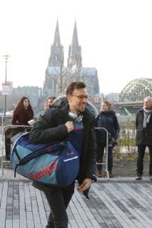Sport Handball WM Main Round in Cologne Lanxess Arena Arrival of the German Handball National Team at Teamhotel Hyatt Patrick Groetzki 18 01 19