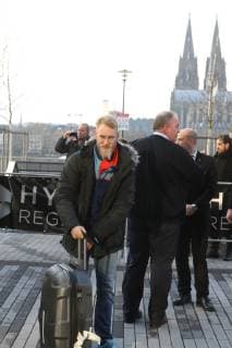Sport Handball WM Main Round in Cologne Lanxess Arena Arrival of the German Handball National Team at Teamhotel Hyatt Matthias Musche 18 01 19