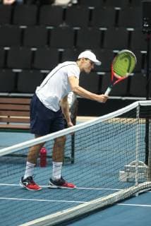 Pavel Kotov hits the netting edge of Koblenz Open Tennis 18 01 2019 Koblenz Open Tennis 18 01 2019 Koblenz Copyright: xEIBNER RenexWeissx EP_RWS