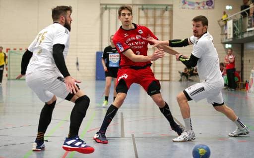 Germany Korntal Handball Rixes SG BBM Bietigheim vs Selestat Alsace Handball middle Nikola Vlahovic BBM