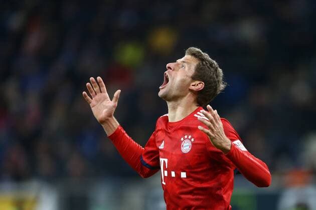 Sport Themen der Woche KW03 Sport Bilder des Tages Thomas Mueller (FC Bayern Muenchen) hadert mit sich, TSG 1899 Hoffenheim vs FC Bayern Muenchen, Fussball, 1. Bundesliga, 18.01.2019 DFL regulations prohibit any use of photographs as image sequences and or quasi-video. TSG 1899 Hoffenheim vs FC Bayern Muenchen, Fussball, 1. Bundesliga, 18.01.2019 Hoffenheim *** Thomas Mueller FC Bayern Muenchen quarrels with himself TSG 1899 Hoffenheim vs. FC Bayern Muenchen Football 1 Bundesliga 18 01 2019 DFL regulations prohibit any use of photographs as image sequences and or quasi video TSG 1899 Hoffenheim vs. FC Bayern Muenchen Football 1 Bundesliga 18 01 2019 Hoffenheim Copyright: xEIBNER AlexanderxNeisx EP_ANS