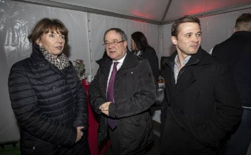 Handball WM 2019 Lanxess Arena Cologne Germany Date 18 01 2019 Henriette Reker with Armin Laschet and son