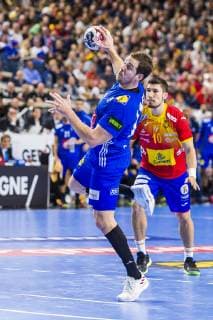 Cologne Germany 17 January 2019 World Cup 2019 Men Main Round France vs Spain Kentin Mahe France Cologne Lanxess Arena Nordrhein Westfalen Germany