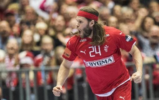 Mikkel Hansen Denmark at the mens IHF Handball World Championship Main Round Group 2 Denamrk vs Hungary match in Herning Denmark on saturday Jan 19 2019 Herning DK,  Copyright: ClausxFisker ClausxFiskerx cop104 spdk20190119-211414-L