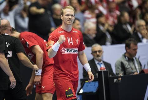 Anders Zachariassen Denmark 14 of Denmark during the men s IHF Handball World Championship Main Round Group 2 Denamrk vs Hungary match in Herning Denmark on saturday Jan 19 2019 Herning DK,  Copyright: ClausxFisker ClausxFiskerx cop104 spdk20190119-211451-L