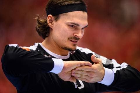 190119 Goalkeeper Jannick Green of Denmark during the IHF World Handball Championship match between Denmark and Hungary on January 19 2019 in Herning Photo Petter Arvidson BILDBYRAN kod PA 92205,  Copyright: PETTERxARVIDSON BB190119PA140