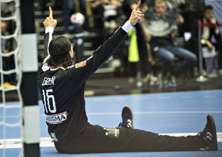 Jannick Green Denmark 16 during the men s IHF Handball World Championship Main Round Group 2 Denamrk vs Hungary match in Herning Denmark on saturday Jan 19 2019 Herning DK,  Copyright: ClausxFisker ClausxFiskerx cop104 spdk20190119-212212-L