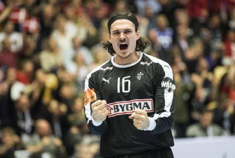 Jannick Green Denmark 16 during the men s IHF Handball World Championship Main Round Group 2 Denamrk vs Hungary match in Herning Denmark on saturday Jan 19 2019 Herning DK,  Copyright: ClausxFisker ClausxFiskerx cop104 spdk20190119-212258-L