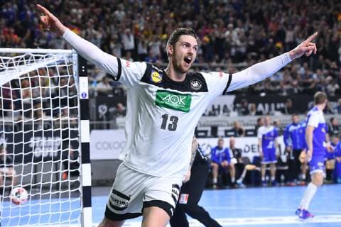 Handball World Cup Main Round Germany Iceland on 19 01 2019 in the Lanxess Arena in Cologne Hendrik Pekeler Germany cheers xRx