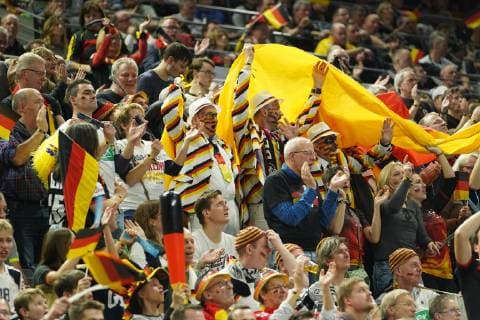 GER IHF WM 2019 Germany GER vs Iceland ISL 19 01 2019 Lanxess Arena Cologne GER IHF WM 2019 Germany GER vs Iceland ISL in picture picture shows fans germany nordphotox xMeuter nph00351