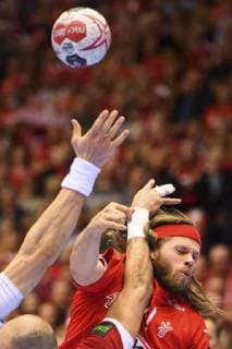 190119 Mikkel Hansen of Denmark during the IHF World Handball Championship match between Denmark and Hungary on January 19 2019 in Herning Photo Petter Arvidson BILDBYRAN code PA 92205,  Copyright: PETTERxARVIDSON BB190119PA166