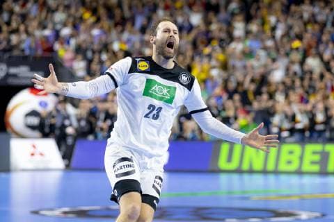 Steffen Faeth No. 23 Germany is delighted Germany vs. Iceland Main Round Handball IHF Handball World Championship 19 01 19 Cologne North Rhine-Westphalia Germany Lanxess Arena Copyright: xAgentur54Gradx xFelixxKoenigx