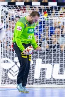 Goalkeeper Andreas Wolff Nr 33 Germany is happy after a parade against Arnor Thor Gunnarsson Nr 17 Iceland Germany vs Iceland Main Round Handball IHF Handball World Championship 19 01 19 Cologne Nordrhein Westfalen Germany Lanxess Arena Copyright: xAgentur54Gradx xFelixxKoenigx