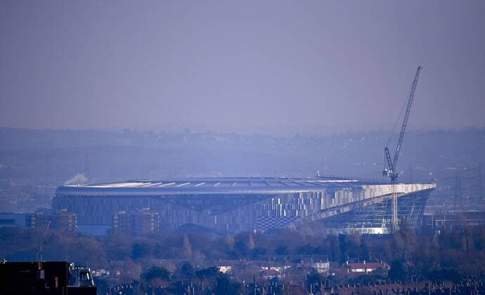 21st January 2019, Tottenham, London, UK. The new Tottenham Hotspur Premier league stadium, nearing completion after many building delays, Seen from Alexandra Palace skyline  ActionPlus12097642 SimonxWest