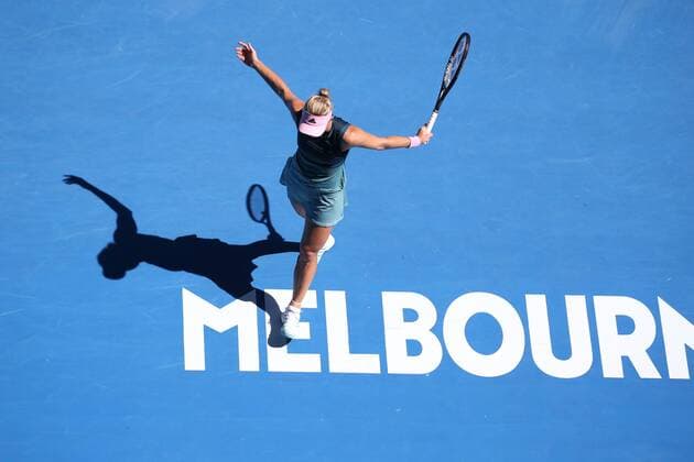 Angelique Kerber GER during fourth round of 2019 Australian Open in Melbourne 20 01 2019
