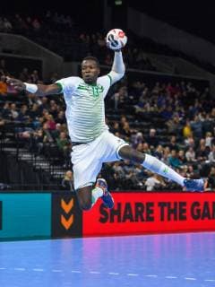 HANDBALL - IHF WC, KOR vs KSA COPENHAGEN,DENMARK,20.JAN.19 - HANDBALL - IHF Men s World Championships, international match Länderspiel Korea vs Saudi Arabia. Image shows Abudulazez Saeed (KSA). GEPAxpictures xOliverxLerch