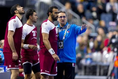 Coach Valero Rivera Russia vs. Qatar Presidents Cup Final Handball IHF Handball World Championship 20 01 19 Cologne North Rhine-Westphalia Germany Lanxess Arena Copyright: xAgentur54Gradx xFelixxKoenigx