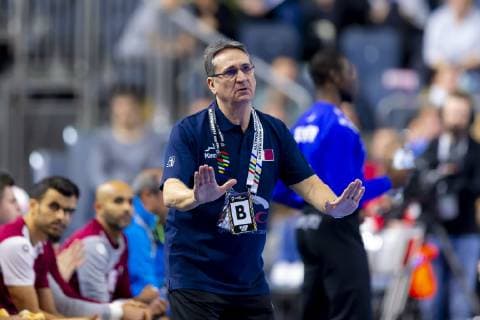 Coach Valero Rivera Russia vs. Qatar Presidents Cup Final Handball IHF Handball World Championship 20 01 19 Cologne North Rhine-Westphalia Germany Lanxess Arena Copyright: xAgentur54Gradx xFelixxKoenigx